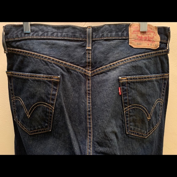 Men’s Levi’s 501 Jeans W 36 L 32 - Picture 10 of 11